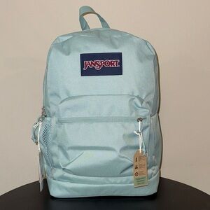 JanSport 17” Cross Town Plus Backpack - Faded Sage